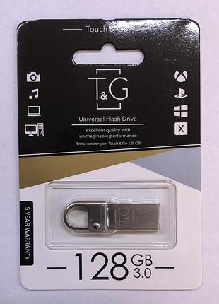 Флеш драйв t&g flash draiv металева з карабiном (usb/ 128gb/ 2.0)
