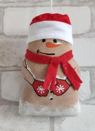 Авторский снеговичок, кофе,какао,корица, снеговик 19 см., 115/90 (цена за 1 снеговика...