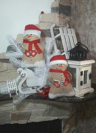 Авторский снеговичок, кофе,какао,корица, снеговик 19 см., 115/90 (цена за 1 снеговика...