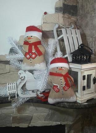 Авторский снеговичок, кофе,какао,корица, снеговик 19 см., 115/90 (цена за 1 снеговика...