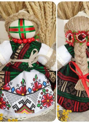 Мотанка "лада (княжна)" з натуральних матеріалів, родинний оберіг, українська лялька ручна робота, 25 см.