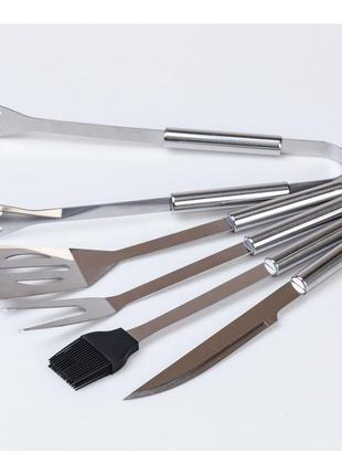 Набор для мангала гриля барбекю в сумке чехле, 5 предметов в сумке чехле: нож,...