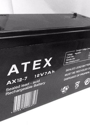 Аккумуляторы atex  12v7ah ax 12-7  (10 шт/ящ)