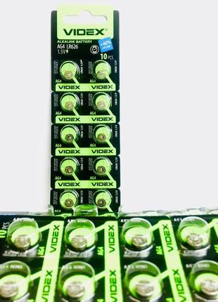 Батарейка годинникова videx ag 4 (lr626) blister card 10pcs