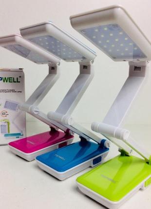 Настільна світлодіодна акумуляторна лампа mod-1019/1018/5387