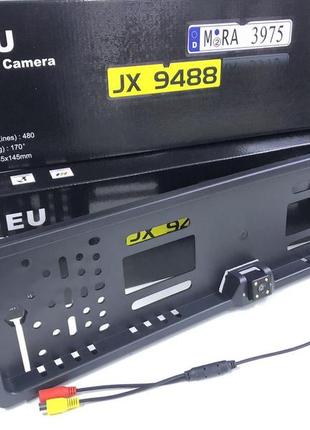 Рамка номерного знака с камерой jx-9488a/ 5032 (20 шт/ящ)