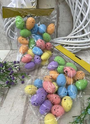 Набор яиц пенопластовых для декора, h 3 см, 24 шт\уп5 фото