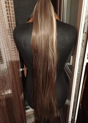 Длинный хвост из искусственных волос