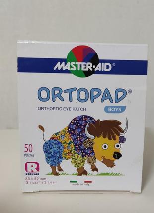 Ortopad boy junior патчи для глаз от косоокости / 50 шт