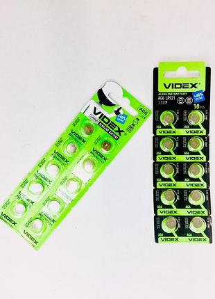 Батарейка для часов videx ag 6 (lr921) - упаковка 10 штук