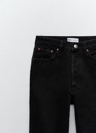 Новые укороченные джинсы джинси прямого кроя прямые на высокой посадке zara5 фото