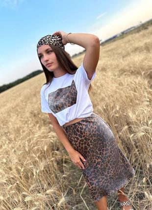 Костюм футболка + спідниця