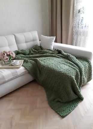 Плед handmade з плюшової пряжі