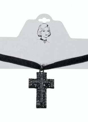 Чокер "крест марии медичи" металлический
