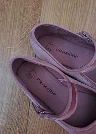 Нарядные бархатные туфли для девочки/балетки/мокасины/сменная обувь