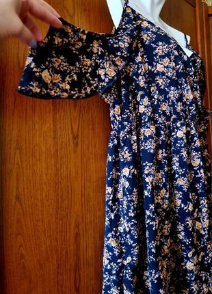 ❤ легкое стильное, яркое макси платье сарафан секси батал