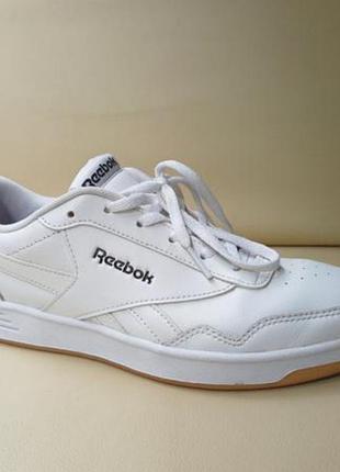 Белые кожаные кеды засеек reebok