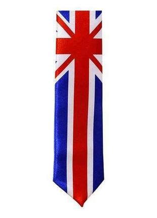 Галстук uk английский флаг (union jack) тонкий 5 см