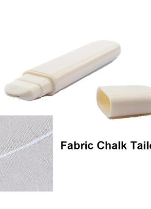 Меловой карандаш с колесиком для разметки по ткани, белый (6306)