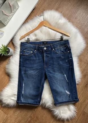 Мужские базовые джинсовые шорты тянутся3 фото