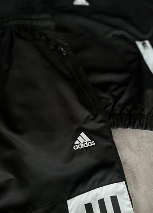 Чоловічий спортивний костюм adidas на весну у чорно-білому кольорі premium якості, стильний та зручний костюм на кожен день7 фото