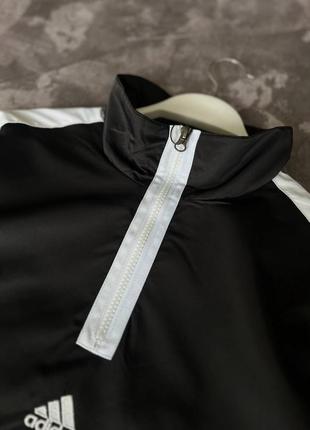 Чоловічий спортивний костюм adidas на весну у чорно-білому кольорі premium якості, стильний та зручний костюм на кожен день5 фото