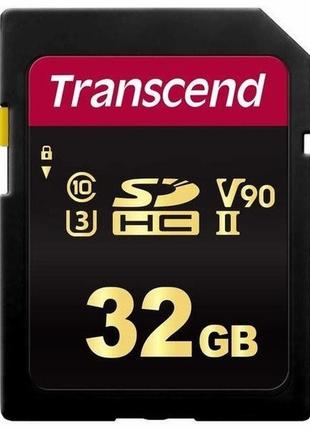 Карта памяти transcend 32gb sdxc/sdhc 700s c10 uhs-ii u3 (ts32gsdc700s)