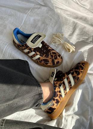 Adidas samba леопардовые