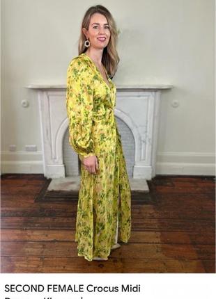 Сукня міді сатинова плаття довге віскоза5 фото