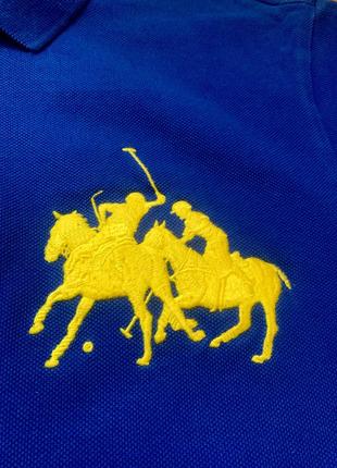Футболка поло винтаж ralph lauren vintage 90ʼs double pony big logo.l6 фото