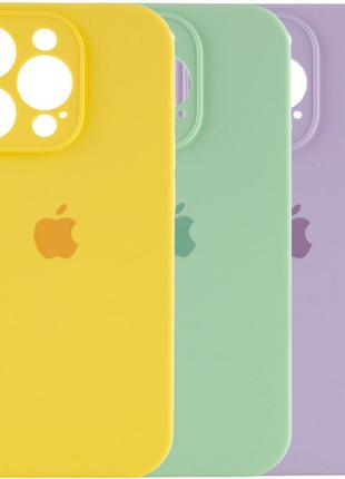 Чохол silicone case full camera protective (aa) для apple iphone 13 pro max (6.7")