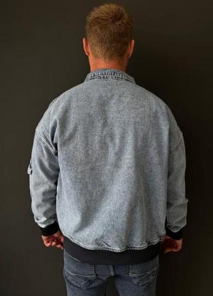 Джинсовая мужская куртка john lucca голубого цвета s-xxl4 фото