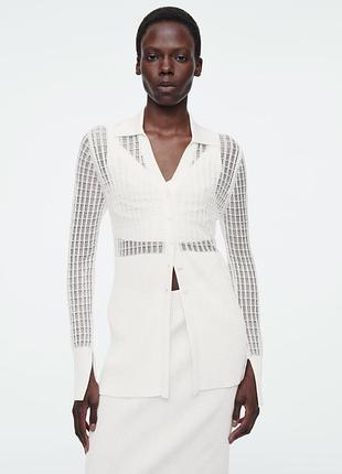 В'язаний кардиган з мереживом cos 1227453001