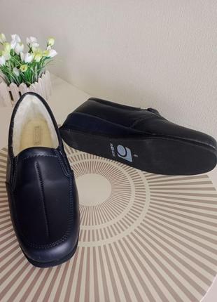 Туфлі макасини черевики жіночі ортопедичні шкіряні утеплені хутром.україно-італійське вир-во.3 фото