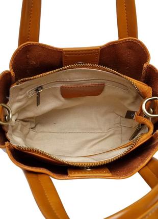 Маленькая женская сумка через плечо натуральная кожа рыжий арт.77183 brown vivaverba...