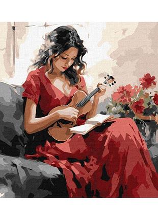 Картина за номерами "мелодійна грація" kho8366 40х50см