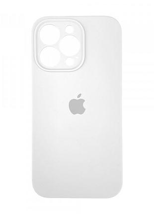 Чехол silicone case full camera для iphone 14 pro white