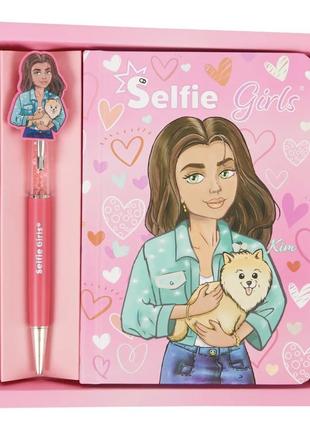 Блокнот selfie girls з ручкою3 фото
