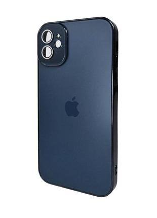 Чохол для смартфона ag glass sapphire frame magsafe logo for apple iphone 11 sea blue