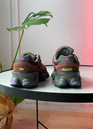 Кросівки new balance 9060 rich oak burgundy3 фото