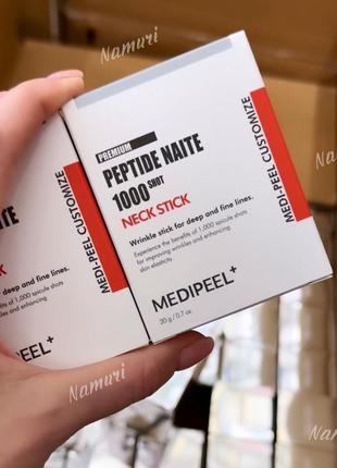 Підтягуючий стік для шиї з пептидним комплексом medi-peel premium naite thread neck stick 20 g2 фото