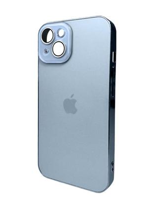 Чохол для смартфона ag glass sapphire frame magsafe logo for apple iphone 15 sierra blue
