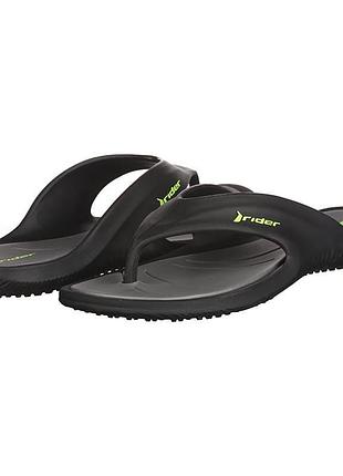 Чоловічі чорні з термопластичної гуми в'єтнамки rider 40007