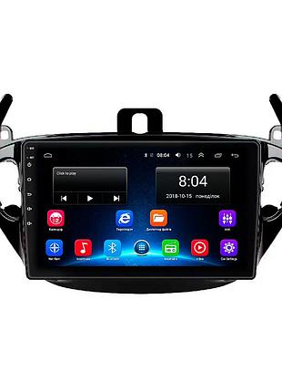 Штатная магнитола lesko для opel adam i 2013-2019 экран 9" 2/32gb wi-fi gps base 10шт
