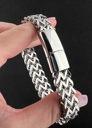 Мужской браслет ширина 9мм длинна 21см