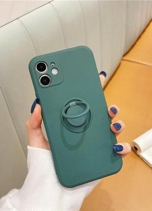Чехол gelius ring holder case для samsung a035 (a03) dark green
