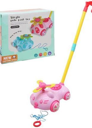 Каталка "котик" с подсветкой (розовый)