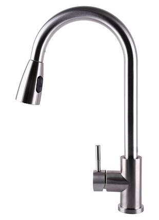 Смеситель для кухни globus lux (alpen sbt1-2031 нержавеющая сталь)