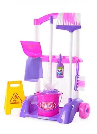Ігровий набір для прибирання limo toy 667 k візок відро щітки nia-mart