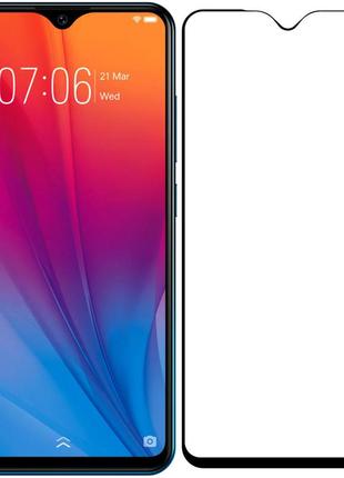 Защитное стекло для vivo y91c с черной рамкой